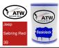 Preview: Jeep, Sebring Red, 3B: 500ml Lackdose, von ATW Autoteile West.